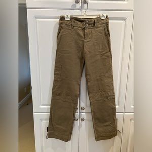 Lacoste Ladies Utility Pants Size 38 European 6US NWT